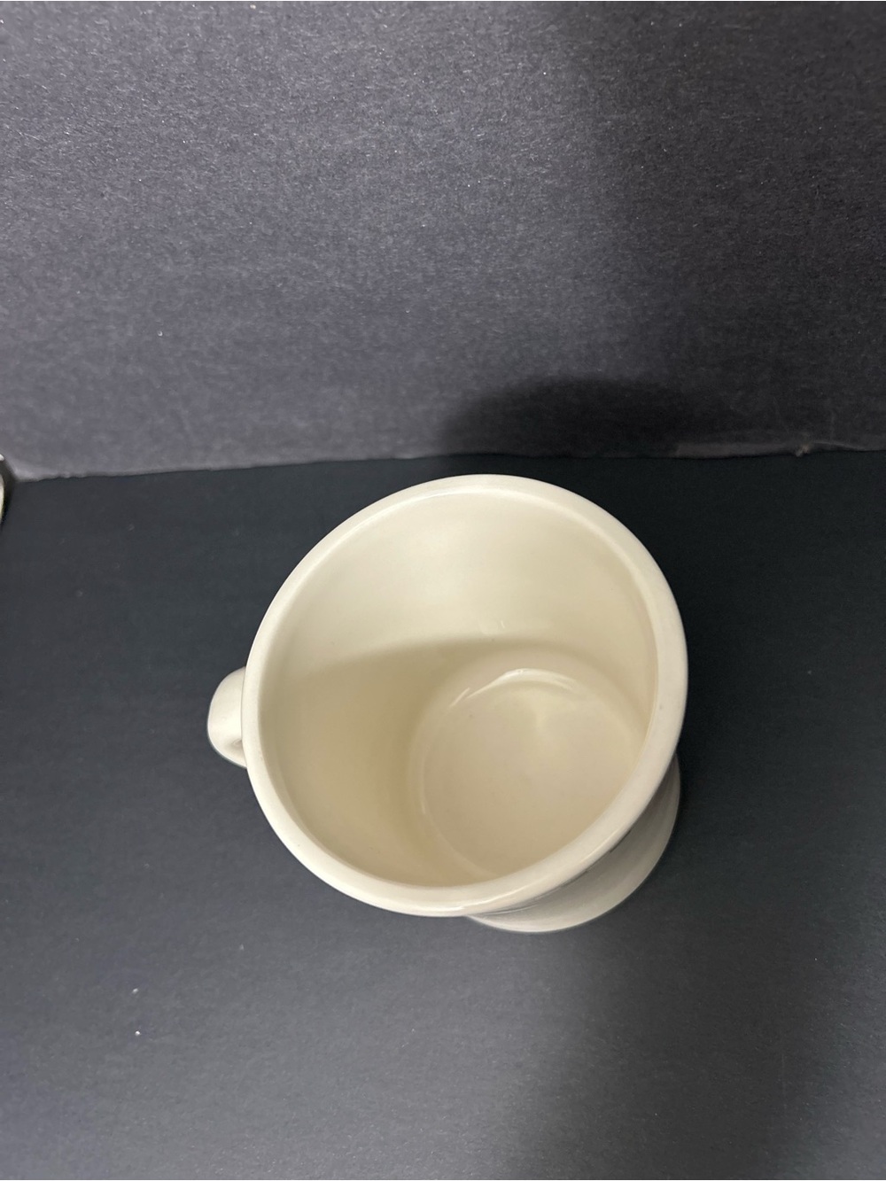 Homer Laughlin Mug with Black Checkered Accent - Picture 4 of 8